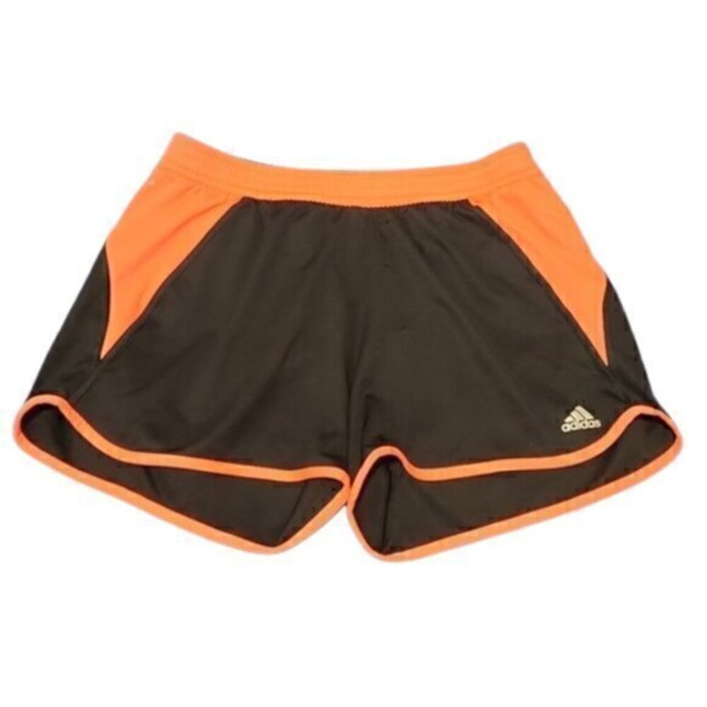 [Adidas] 4" Orange and Black Athletic Shorts - Size M